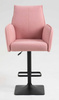 HR280KW Scaun Roz Pudra Boucle cu Bază Neagră