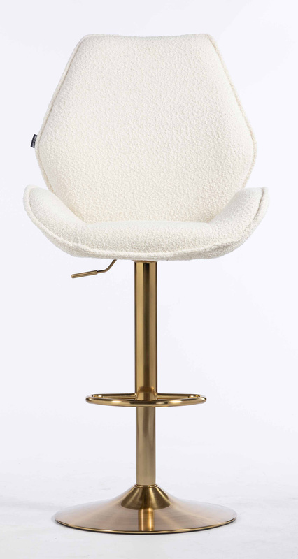 HR350W Scaun Boucle din Catifea Bază Aurie