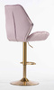 HR350W Scaun Mov din Catifea Bază Aurie