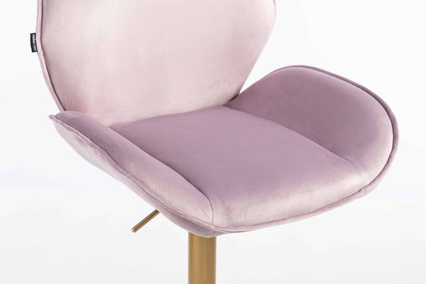 HR350CROSS Scaun Mov din Catifea Bază Aurie
