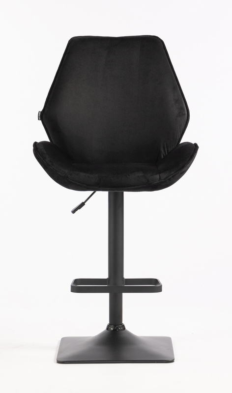 HR350KW Scaun Neagră din Catifea Bază Neagră
