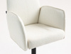 HR280W Scaun Crem Boucle cu Bază Neagră