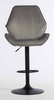 HR350W Scaun Gray din Catifea Bază Neagră