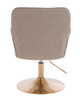 HR550N Scaun Latte Boucle cu Bază Aurie