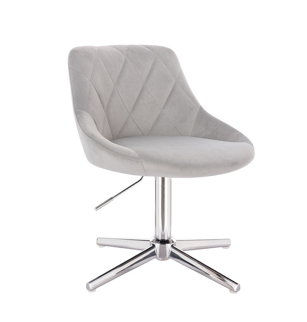 HR1054CROSS Scaun Gri Catifea