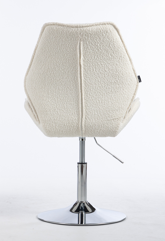 HR350N Scaun Boucle din Catifea Bază Cromata