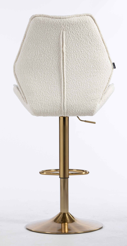 HR350W Scaun Boucle din Catifea Bază Aurie