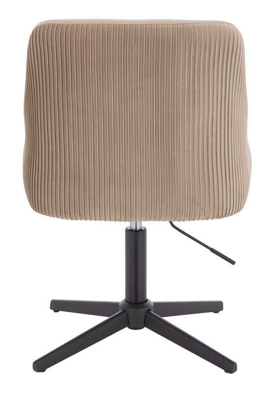 HR920CROSS Scaun Latte din Catifea cu Bază Neagră