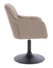 HR550N Scaun Latte Boucle cu Bază Neagră