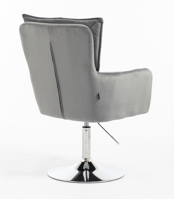 HR250N Scaun Catifea Grafit Bază Cromata