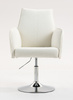 HR280N Scaun Crem Boucle cu Bază Cromata