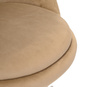 HR948W Scaun Latte din Catifea cu Bază Cromata