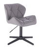 HC111CROSS Scaun Gri cu Bază Aurie