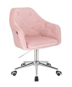 HR831K Scaun Catifea Roz