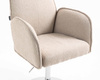 HR280N Scaun Latte Boucle cu Bază Cromata