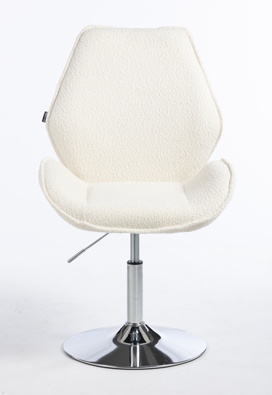 HR350N Scaun Boucle din Catifea Bază Cromata