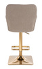 HR550KW Scaun Latte Boucle cu Bază Aurie