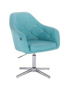 HR830CROSS Scaun Turcoaz de Piele