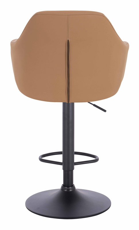 HR831W Scaun Caramel Piele Ecologica Premium Soft cu Bază Neagră