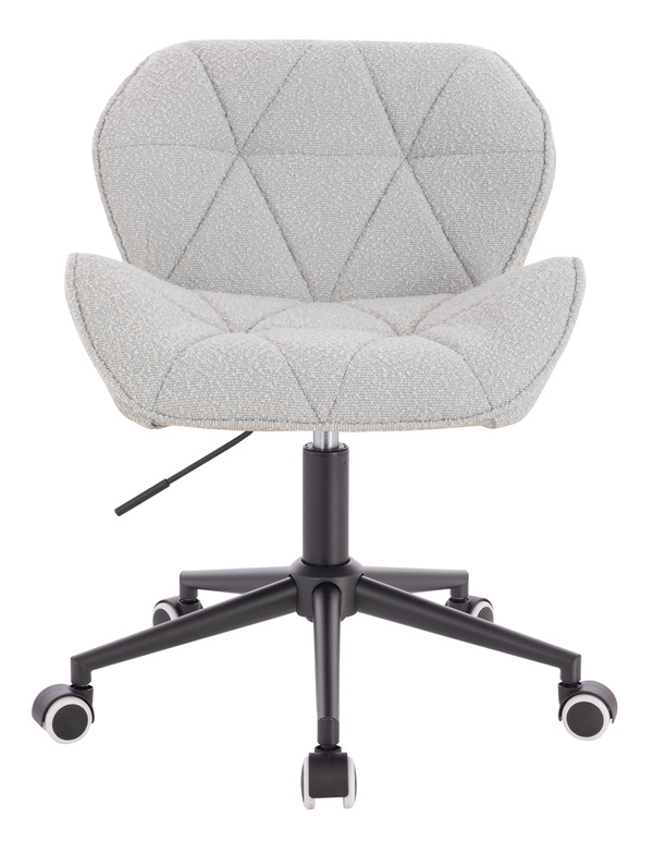 HR111K Scaun Gri Boucle cu Bază Neagră