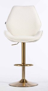 HR350W Scaun Boucle din Catifea Bază Aurie