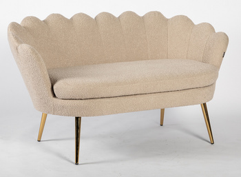 FREY Latte din Boucle cu Spătar cu Picioare Aurii