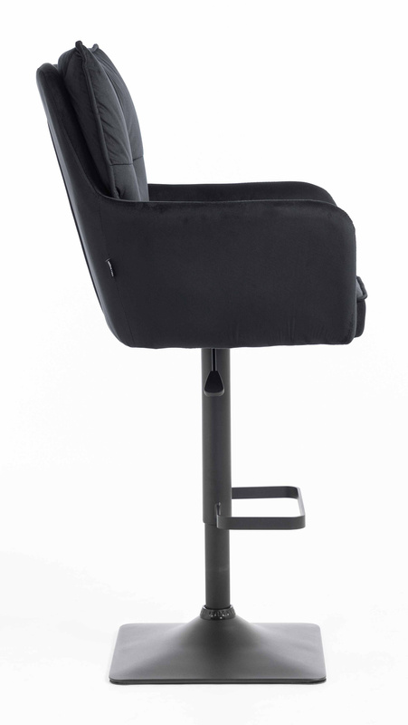 HR250KW Scaun Catifea Neagră Bază Neagră