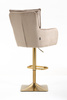 HR250KW Scaun Catifea Latte Bază Aurie