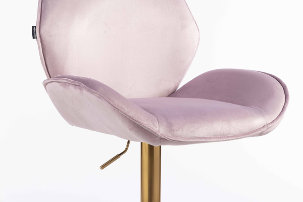 HR350W Scaun Mov din Catifea Bază Aurie