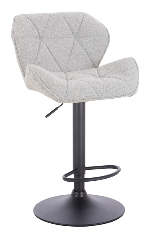 HR111W Scaun Gri Boucle cu Bază Neagră
