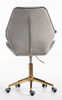 HR350K Scaun Gray din Catifea Bază Aurie