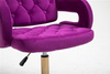 HR8403K Scaun Catifea Fucsia Bază Aurie