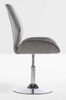 HR350N Scaun Gray din Catifea Bază Cromata