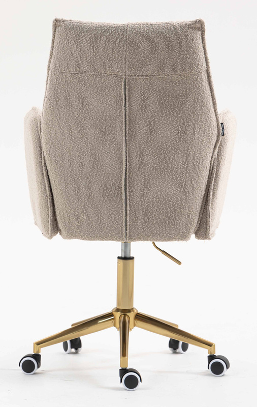 HR280K Scaun Latte Boucle cu Bază Aurie