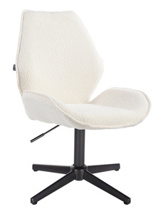 HR350CROSS Scaun Crem din Boucle Bază Neagră