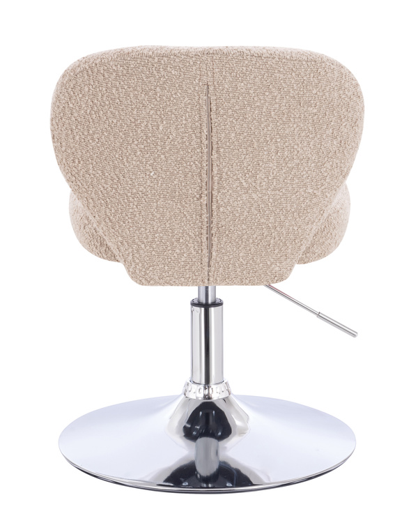 HR193N Scaun Latte Boucle cu Bază Cromata