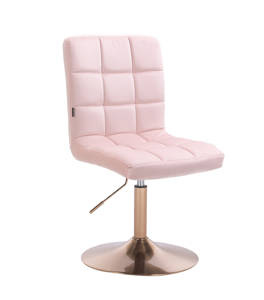HR7009N Scaun Roz Catifea cu Bază Aurie