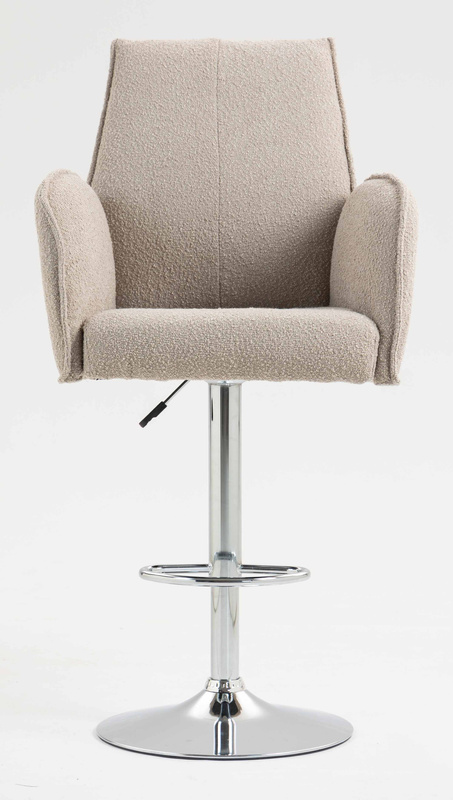 HR280W Scaun Latte Boucle cu Bază Cromata