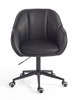 HR2055K Scaun Neagră din Piele Ecologica cu Bază Neagră