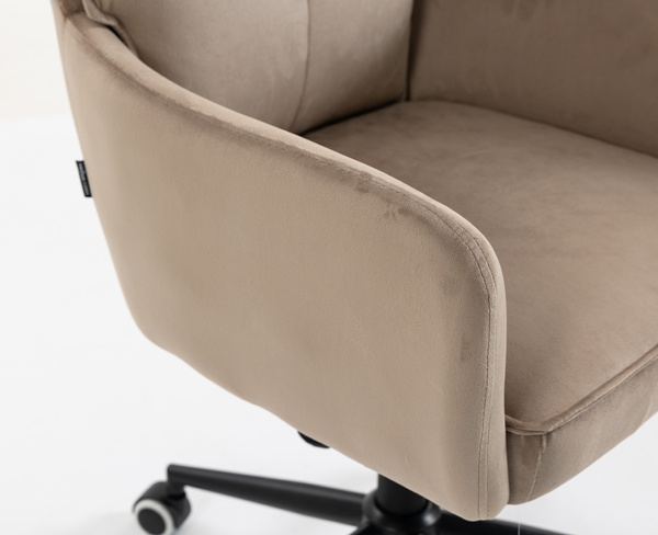 HR250K Scaun Catifea Latte Bază Neagră