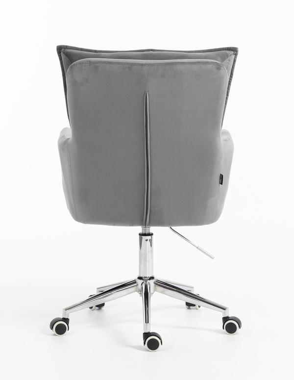 HR250K Scaun Catifea Grafit Bază Cromata