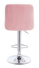 HR920W Scaun Roz Pudra din Catifea cu Bază Aurie
