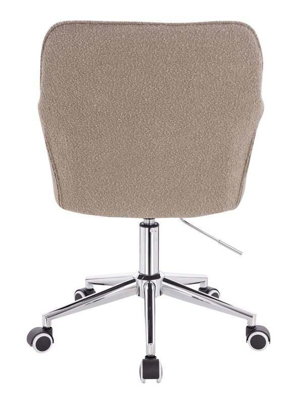 HR550K Scaun Latte Boucle cu Bază Cromata