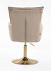 HR250N Scaun Catifea Latte Bază Aurie