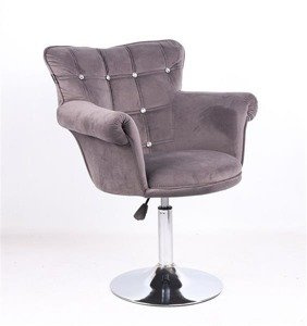 HR804CN Scaun Grafit din Catifea