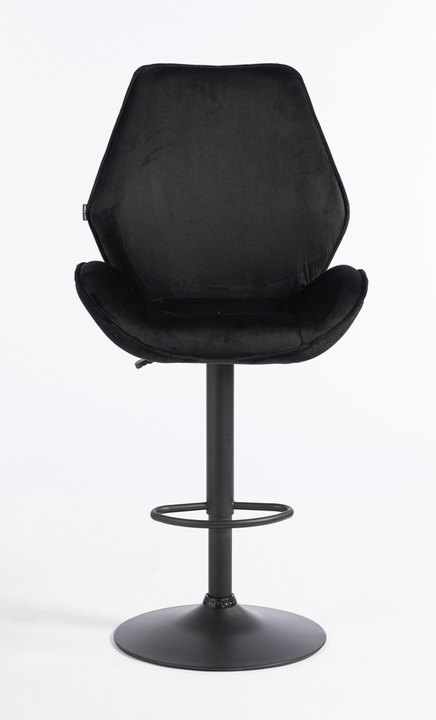 HR350W Scaun Neagră din Catifea Bază Neagră