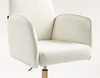 HR280N Scaun Crem Boucle cu Bază Aurie