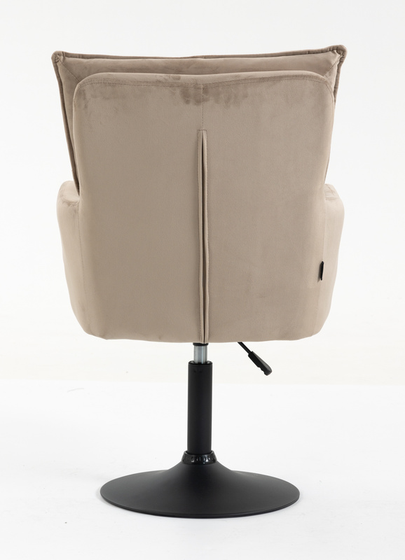 HR250N Scaun Catifea Latte Bază Neagră