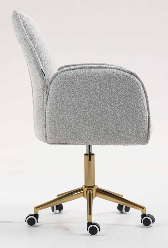 HR280K Scaun Gri Boucle cu Bază Aurie