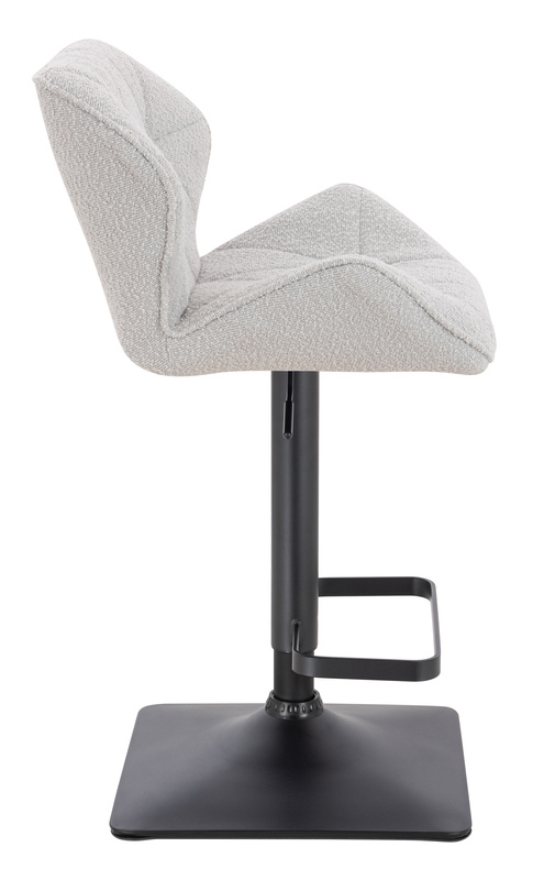 HR111KW Scaun Gri Boucle cu Bază Neagră